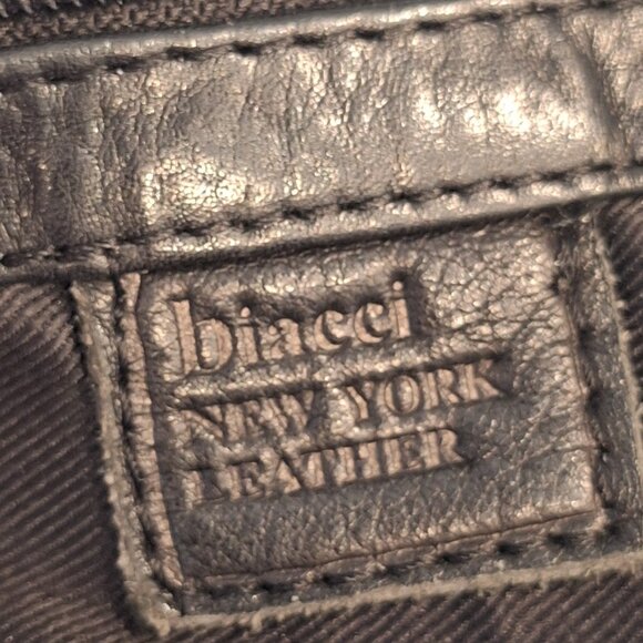 Biacci  Black Soft Leather Shoulder Bag, - Picture 7 of 11